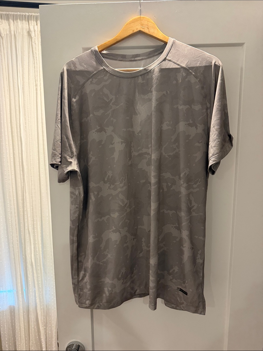 Men's Heather Gray Performance Tee - Short Sleeve Crew Neck - Born Primitive